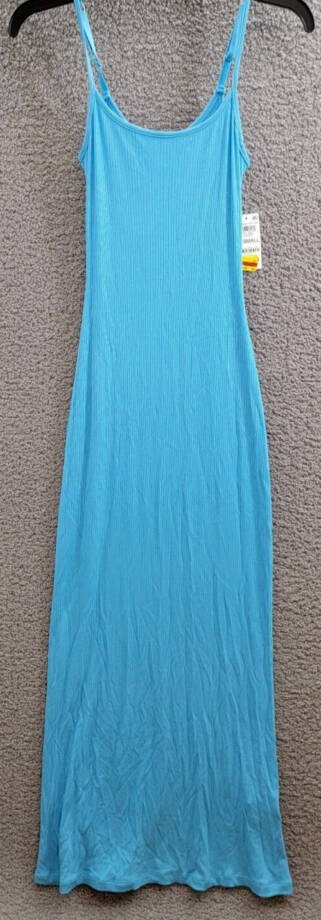 I.N.C. International Concepts Sparkle Knit Nightgown Women XS Cyan Blue Pullover