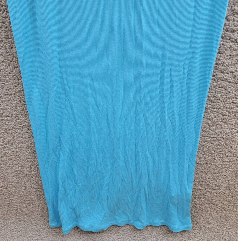 I.N.C. International Concepts Sparkle Knit Nightgown Women XS Cyan Blue Pullover