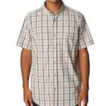 Columbia Rapid Rivers Short Sleeve Shirt Men's S Ancient Fossil Button Closure