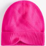 Charter Club Cashmere Cuffed Beanie Hat Women's One Size Pink Flame Solid