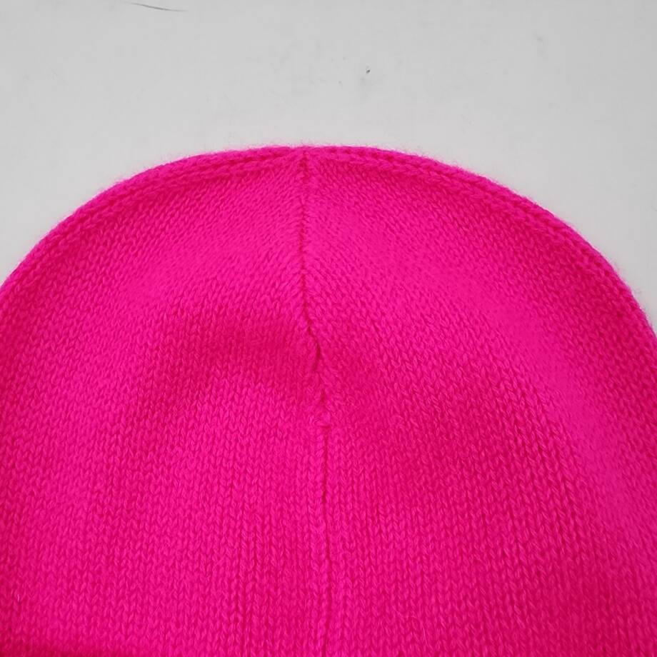 Charter Club Cashmere Cuffed Beanie Hat Women's One Size Pink Flame Solid