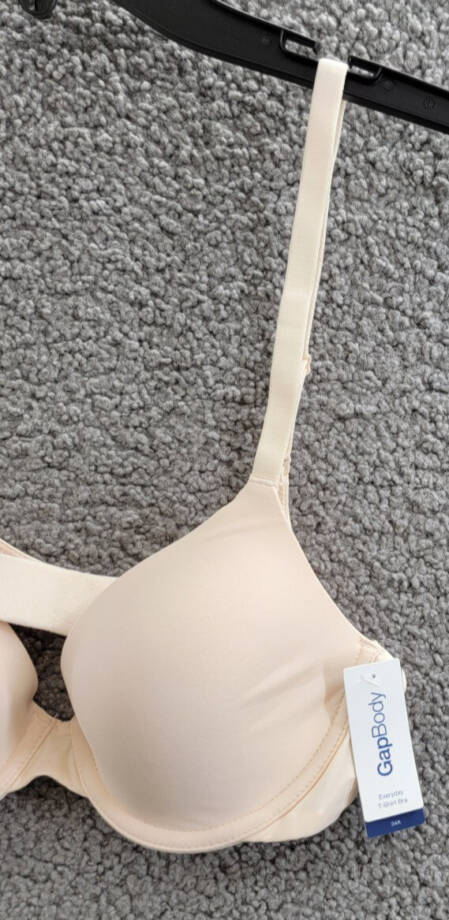 Gap GapBody Everyday Essentials T-Shirt Bra Women's 34A Pale Warm Pink Back Hook