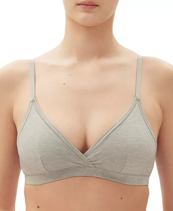 GAP GapBody Breathe Full Coverage Bralette Womens XL Heather Grey Pullover Style