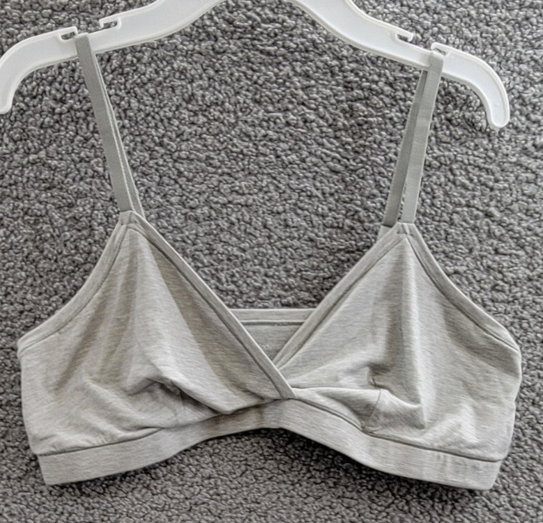 GAP GapBody Breathe Full Coverage Bralette Womens XL Heather Grey Pullover Style