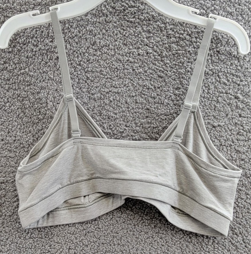 GAP GapBody Breathe Full Coverage Bralette Womens XL Heather Grey Pullover Style