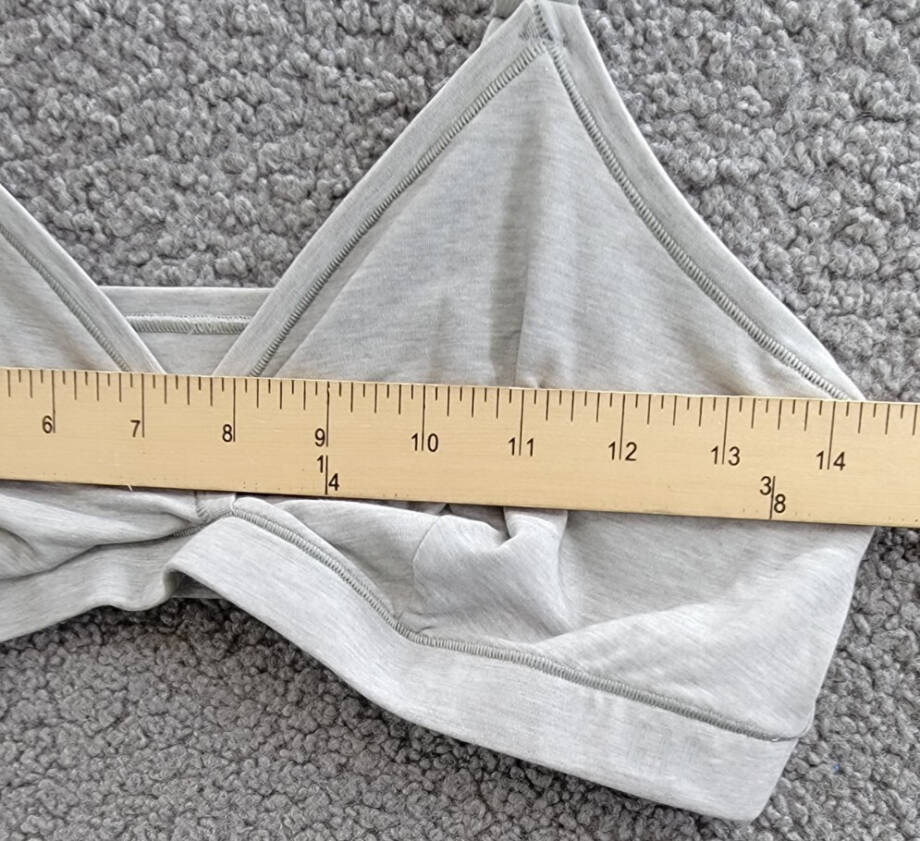 GAP GapBody Breathe Full Coverage Bralette Womens XL Heather Grey Pullover Style
