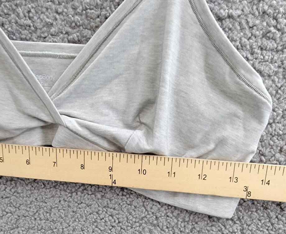 GAP GapBody Breathe Full Coverage Bralette Womens XL Heather Grey Pullover Style