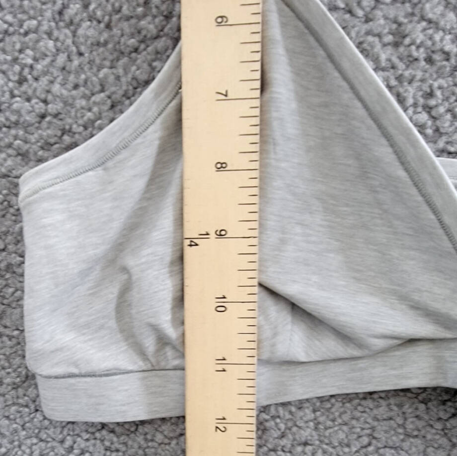 GAP GapBody Breathe Full Coverage Bralette Womens XL Heather Grey Pullover Style