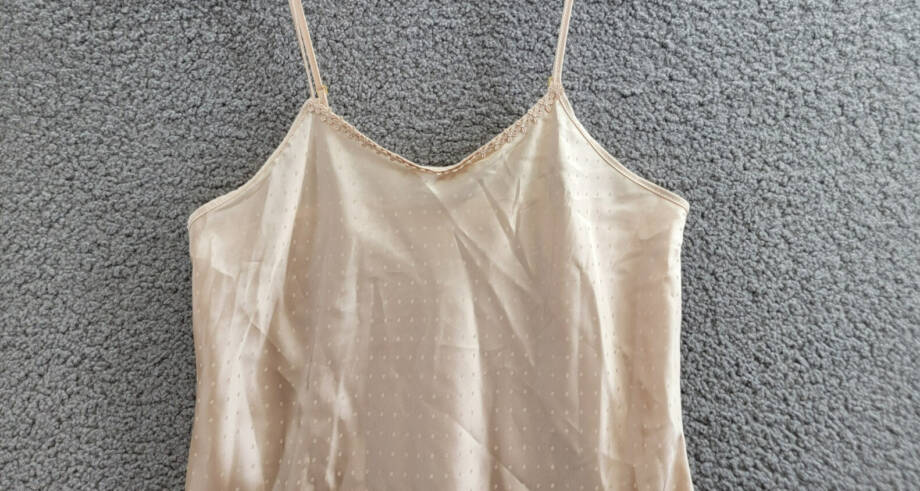 Flora by Flora Nikrooz Paige Jacquard Dot Satin Chemise Women's S Champagne