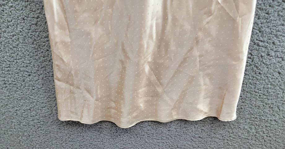 Flora by Flora Nikrooz Paige Jacquard Dot Satin Chemise Women's S Champagne