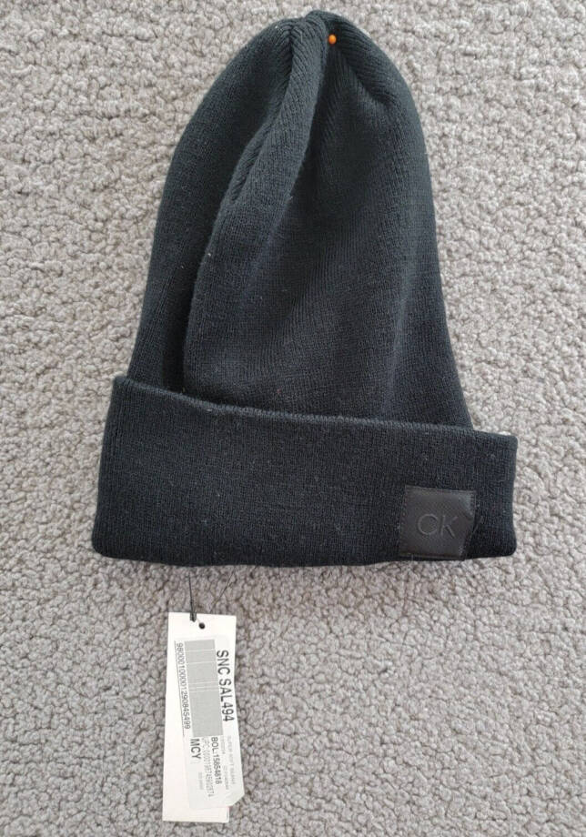 Calvin Klein Supersoft Slouchy Beanie Hats Women's One Size Black Solid