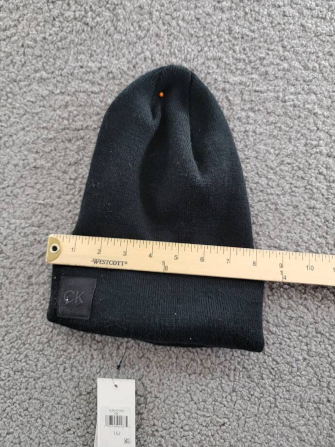 Calvin Klein Supersoft Slouchy Beanie Hats Women's One Size Black Solid