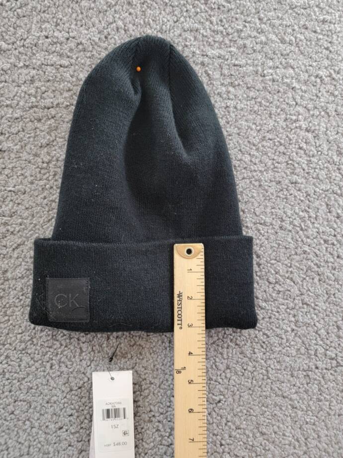 Calvin Klein Supersoft Slouchy Beanie Hats Women's One Size Black Solid