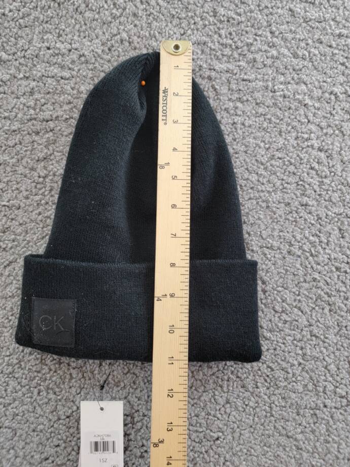 Calvin Klein Supersoft Slouchy Beanie Hats Women's One Size Black Solid