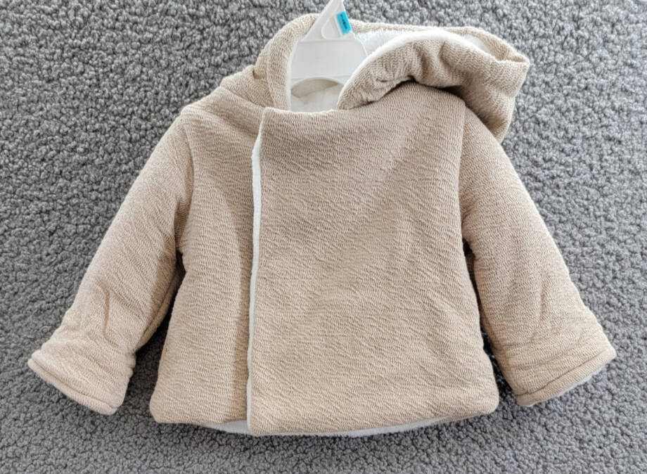 First Impressions Sweater-Knit Faux-Sherpa Hooded Jacket Baby Unisex 3-6M Hummus