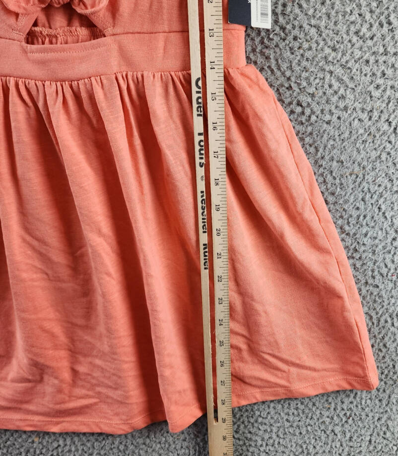Tommy Hilfiger Embroidered-Logo Dress Girls M(8-10) Peach Dusk Crewneck Pullover