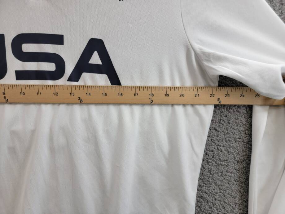 Polo Ralph Lauren Team USA Micro Dot Quarter Zip Sweatshirt Men's White 2XL