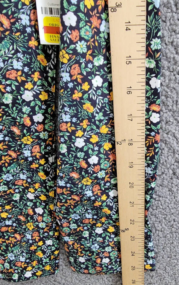 Bar III Slim-Fit Water Floral Dress Shirt Men's M (15-15.5) Navy Spice Stretch