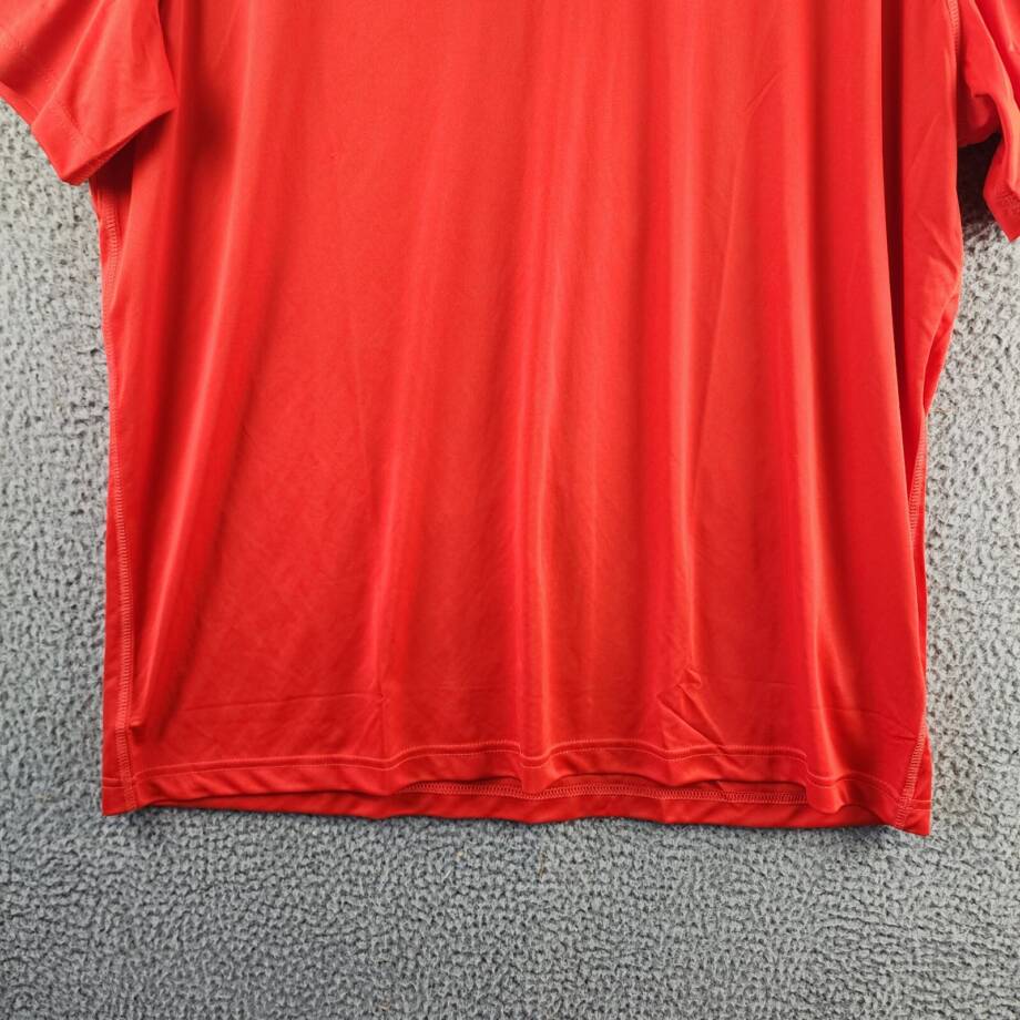 Reebok Short Sleeve Crewneck Training Tech T-Shirt Men's 2XL Red Logo Pullover