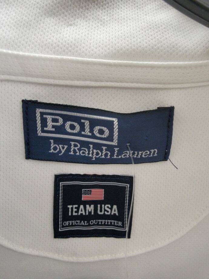 Polo Ralph Lauren Team USA Micro Dot Quarter Zip Sweatshirt Men's White 2XL