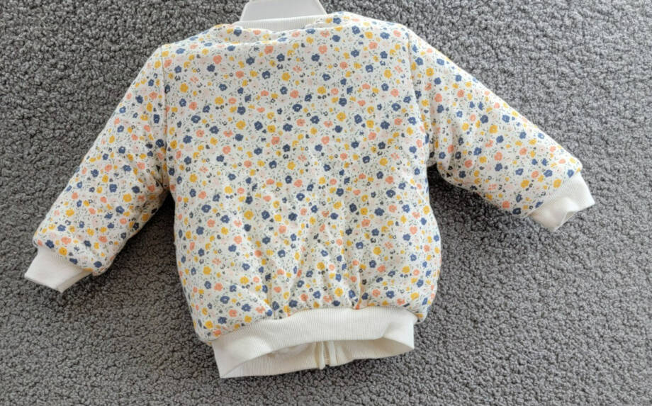 First Impressions Reversible Faux-Sherpa Jacket Baby Girls 12Mos Multi Full Zip