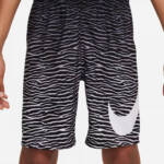 Nike Tiger Fade 7" Volley Swim Shorts Big Boys L Black/White Ombré Elastic Waist