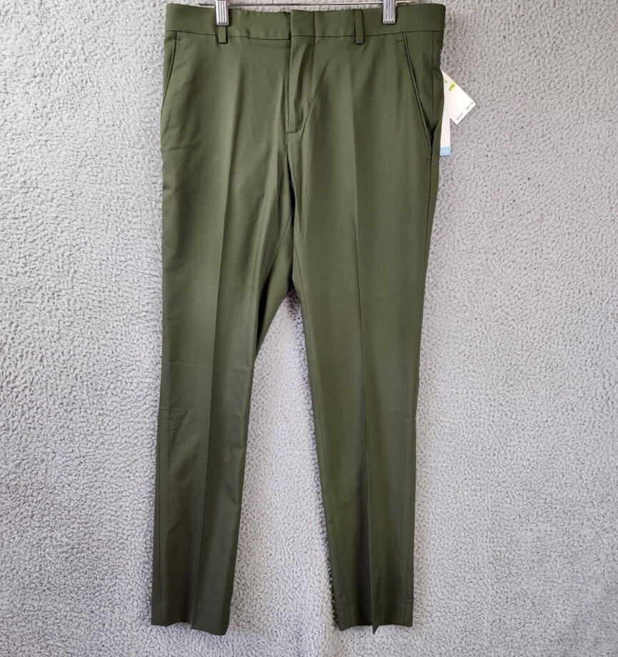 Perry Ellis Flex Stretch Gripper Waist Dress Pants Men's 30X30 Deep Depths~