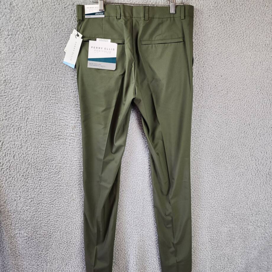 Perry Ellis Flex Stretch Gripper Waist Dress Pants Men's 30X30 Deep Depths~