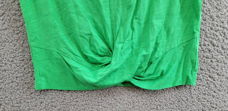 Sanctuary Twist-Front Tank Top Women's S Green Goddess Crewneck Heather Pullover