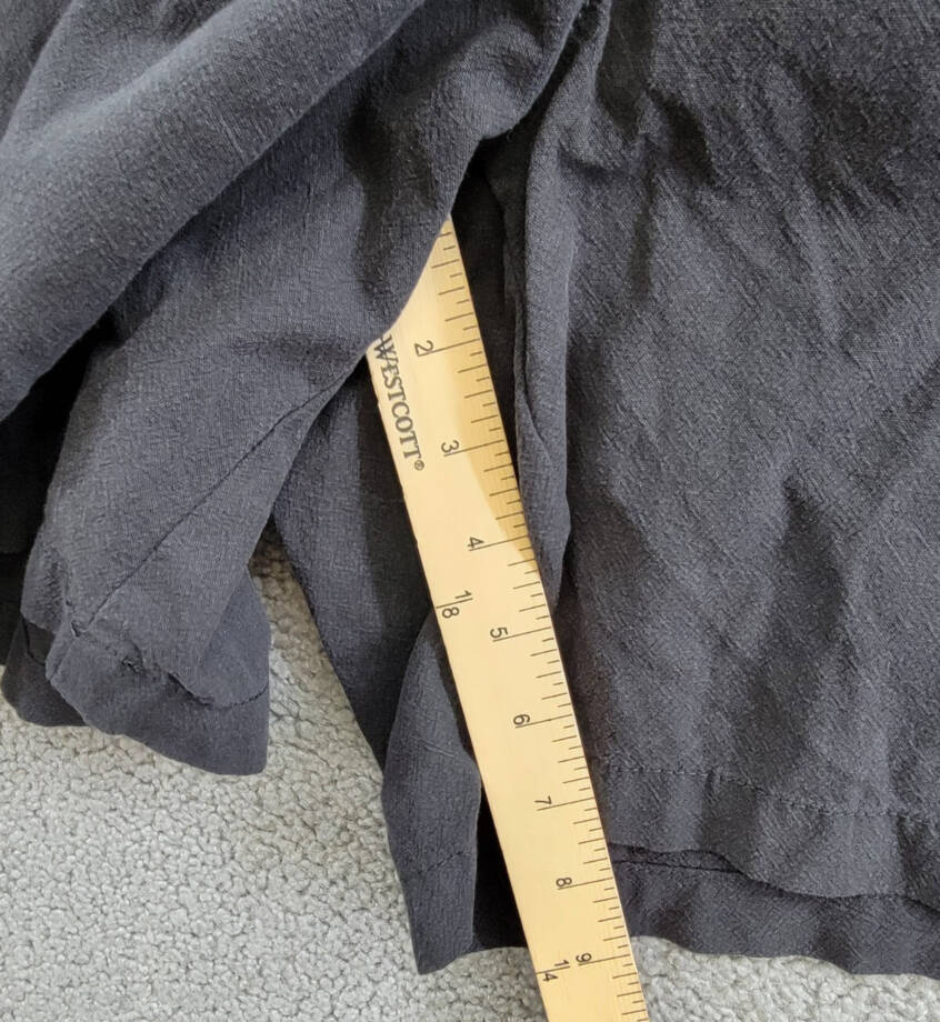 Style & Co Plus Size Drawstring Pull-On Shorts Womens 3X Deep Black Ruched Waist