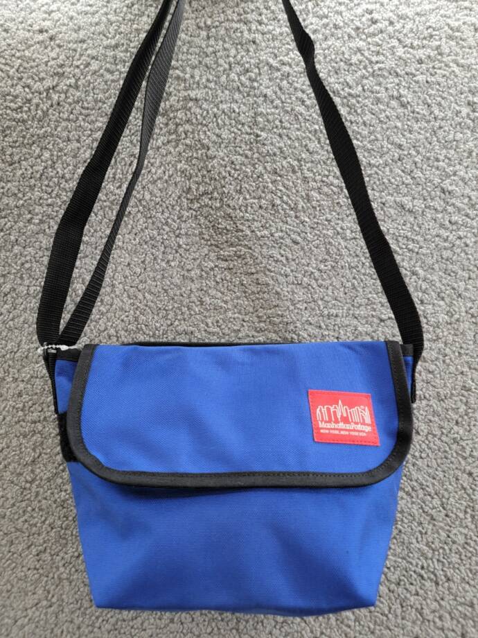 Manhattan Portage Nylon Messenger Bag Women's One Size Royal Blue Adjustable