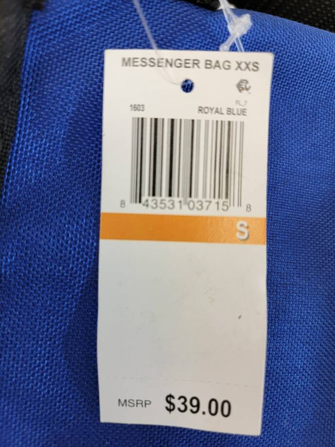 Manhattan Portage Nylon Messenger Bag Women's One Size Royal Blue Adjustable