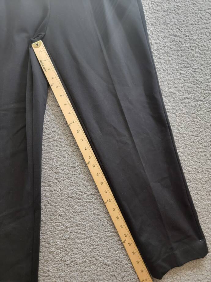 Calvin Klein Pants Women's 6 Black Solid Pleated Side Pockets Button Zip Closure