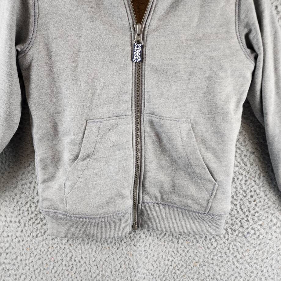 Carter's Faux-Sherpa-Lined Full-Zip Hoodie Toddler Boys 4T Gray Full Zip Closure