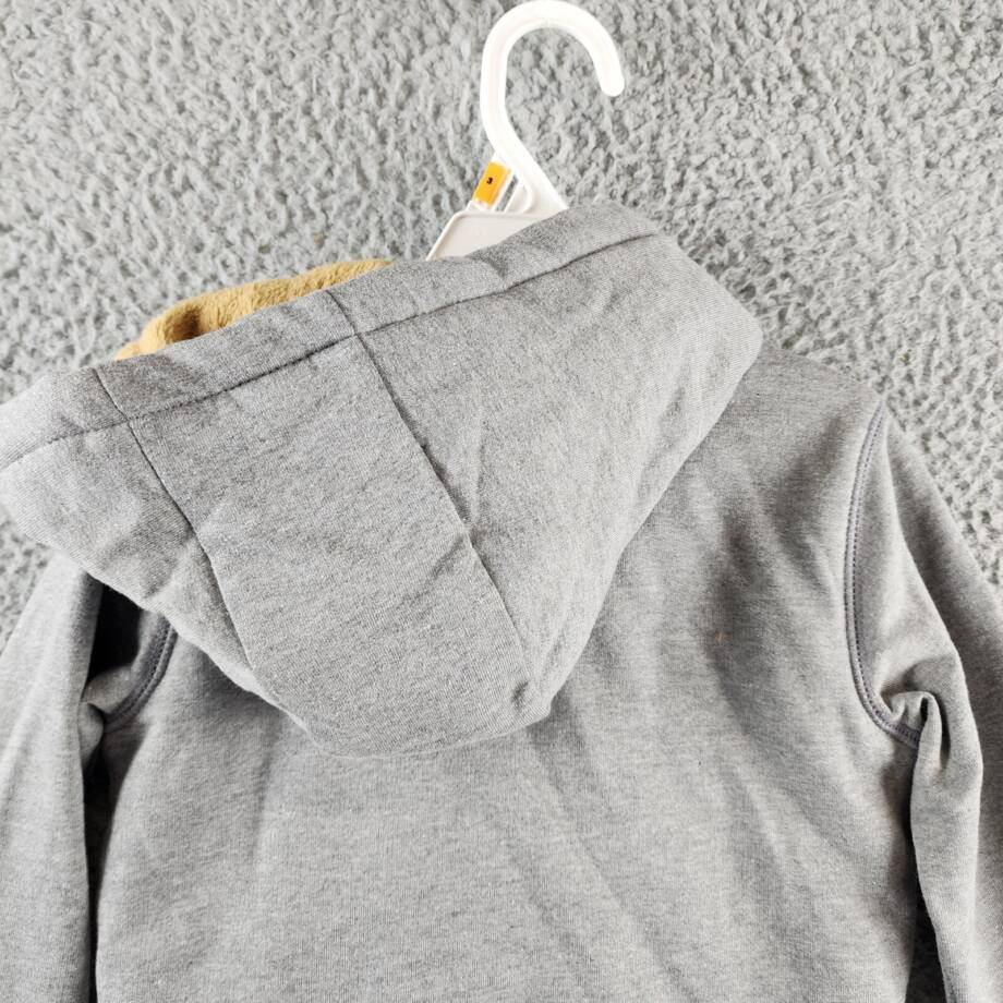 Carter's Faux-Sherpa-Lined Full-Zip Hoodie Toddler Boys 4T Gray Full Zip Closure
