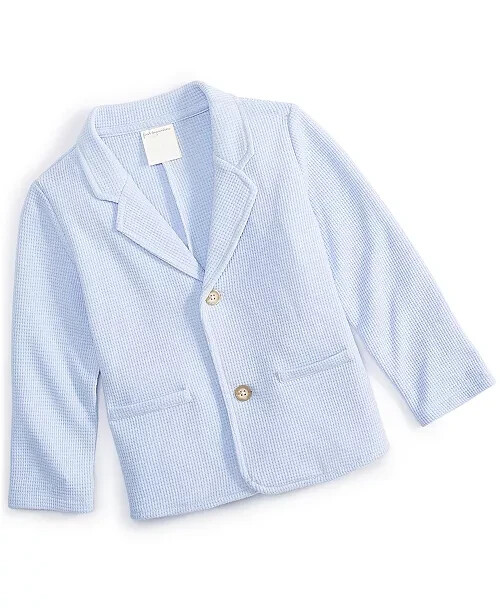 First Impressions Waffle Blazer Baby Boys 24 Months Lunar Front Button Closure