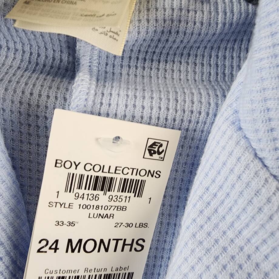 First Impressions Waffle Blazer Baby Boys 24 Months Lunar Front Button Closure