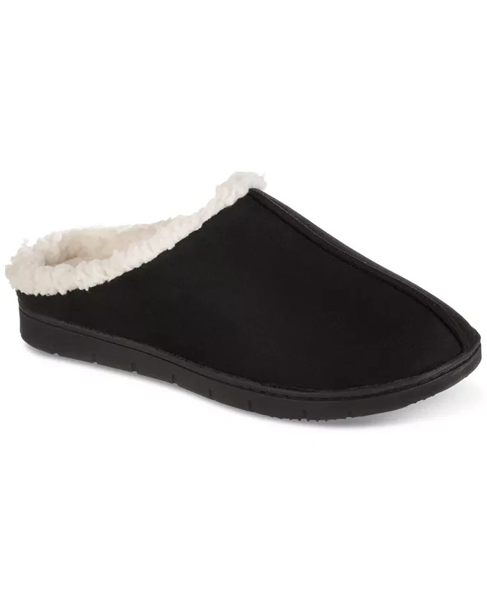 Isotoner Signature Rory Comfort Hoodback Slippers Women's 6.5-7 Black Slip On