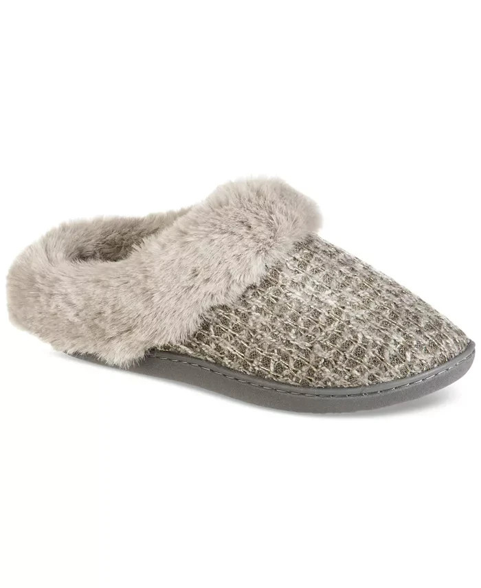 Isotoner Signature Samantha Wool Blend Sweater Boxed Slippers Women's 9.5-10