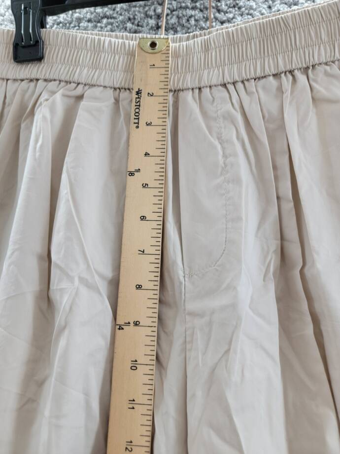 AQUA Pull On Cargo Pants Women's M Tan Pocket Elastic Waist Drawcord Hem Pull On