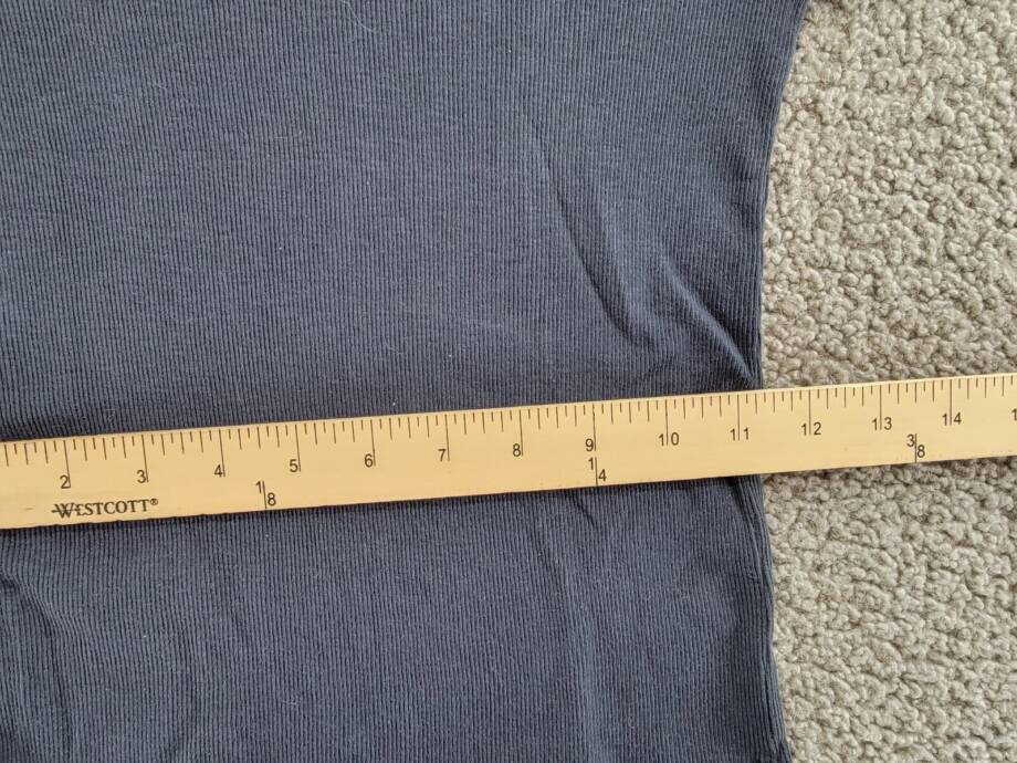 Velvet by Graham & Spencer Brenny Short Sleeved Rib Tee Women's Crater Blue XS