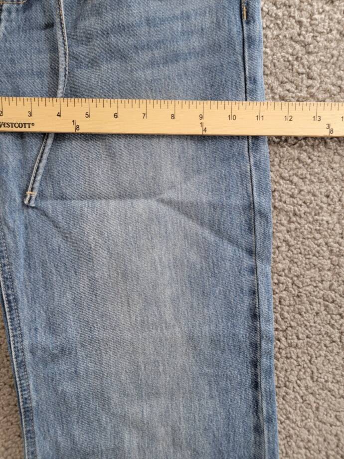KanCan Hilo Ultra High Rise 90's Flare Jeans Women's 3/25 Medium Blue Button Zip