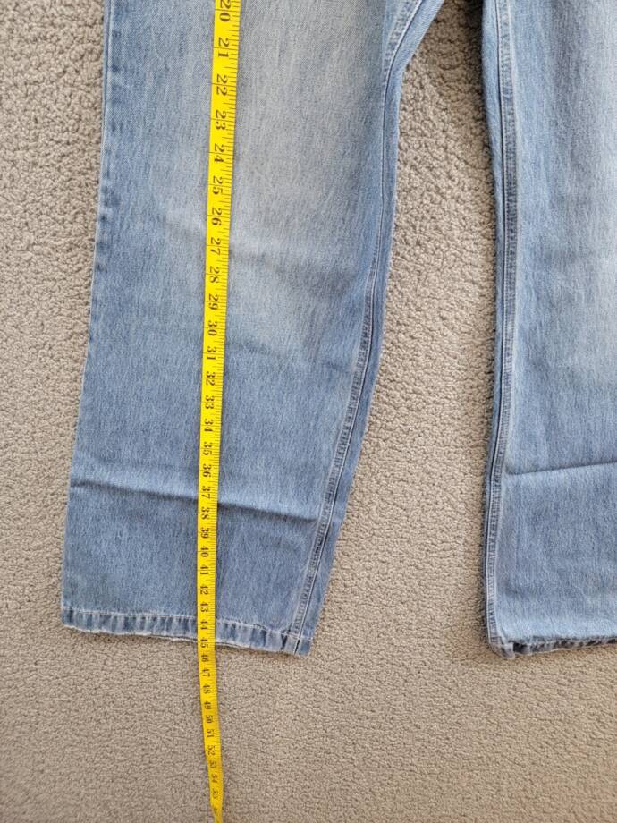 KanCan Hilo Ultra High Rise 90's Flare Jeans Womens 13/30 Medium Blue Button Zip