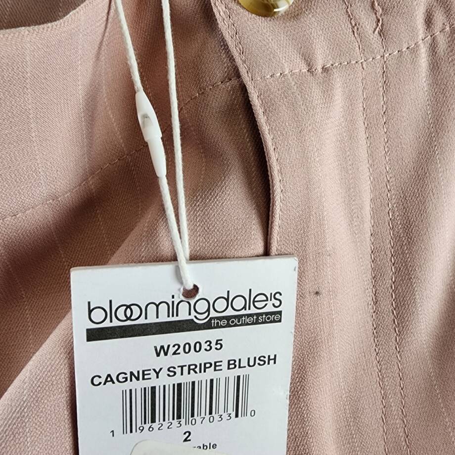 Walter Baker Theo Shorts Women's 2 Cagney Stripe Blush Zip/Button Closure