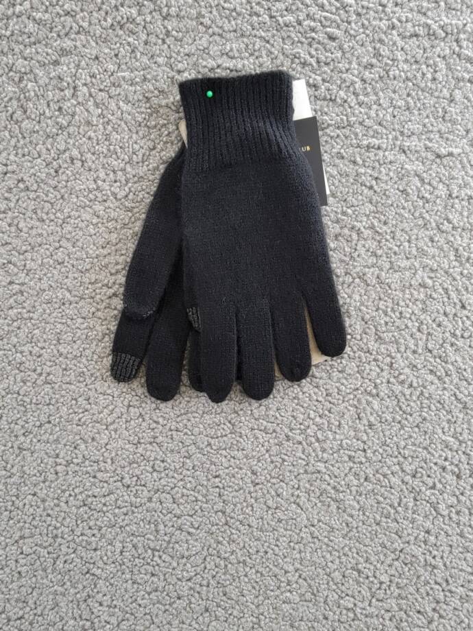Charter Club Cashmere Touch Gloves Women's One Size Black Pull On