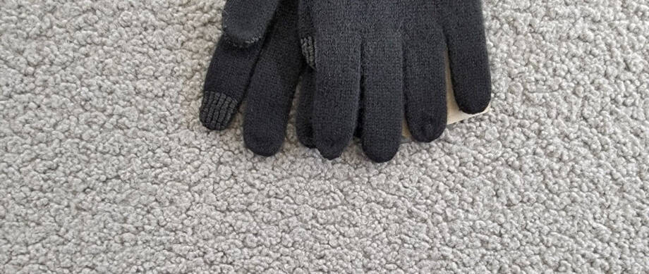 Charter Club Cashmere Touch Gloves Women's One Size Black Pull On