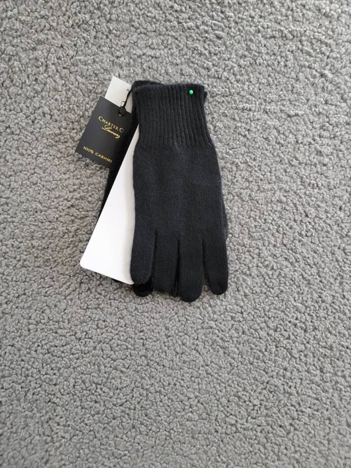 Charter Club Cashmere Touch Gloves Women's One Size Black Pull On