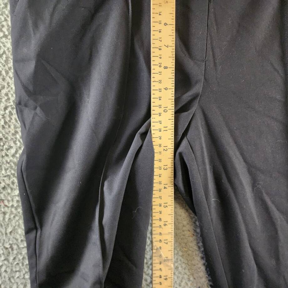 Anne Klein Bi-Stretch Modern Dress Pants Women's 14 Black Pullon Styling