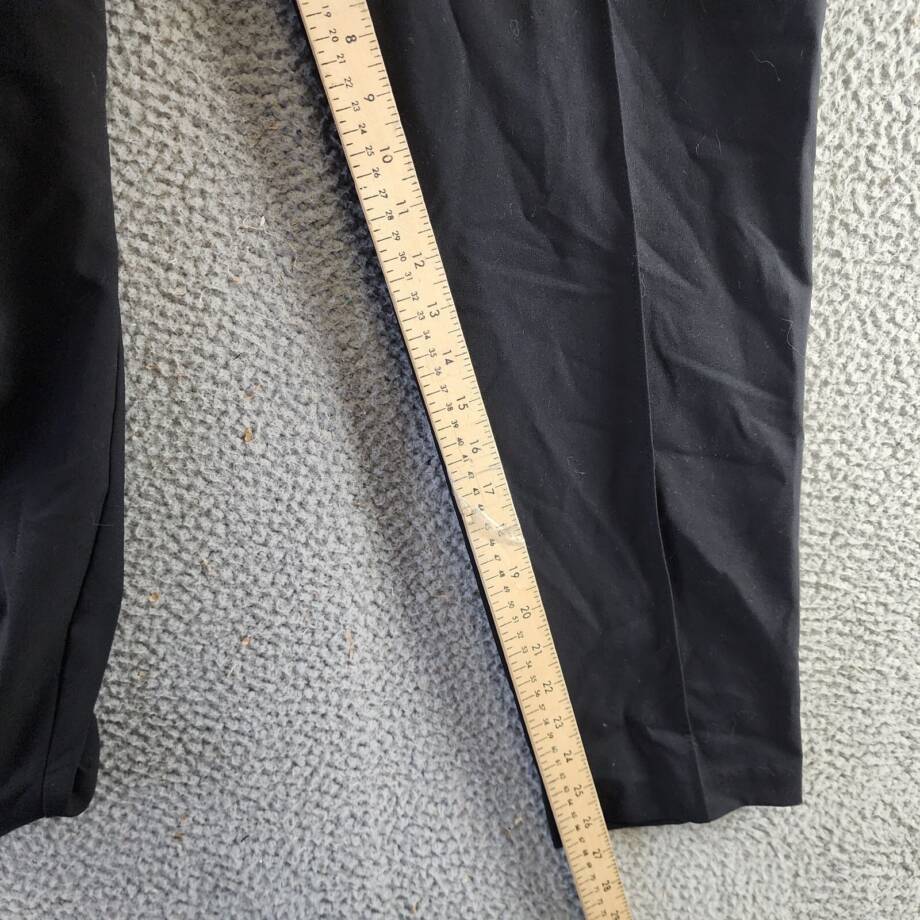 Anne Klein Bi-Stretch Modern Dress Pants Women's 14 Black Pullon Styling