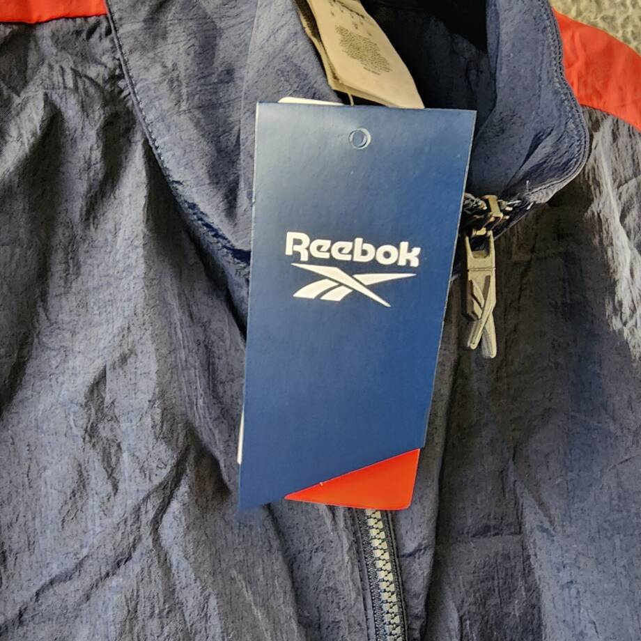Reebok Plus Size Zip-Front Long-Sleeve Colorblocked Jacket Women's 1X 16W Navy
